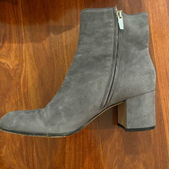 Gianvito Rossi Margaux mid bootie grey suede - Picture 3 of 7